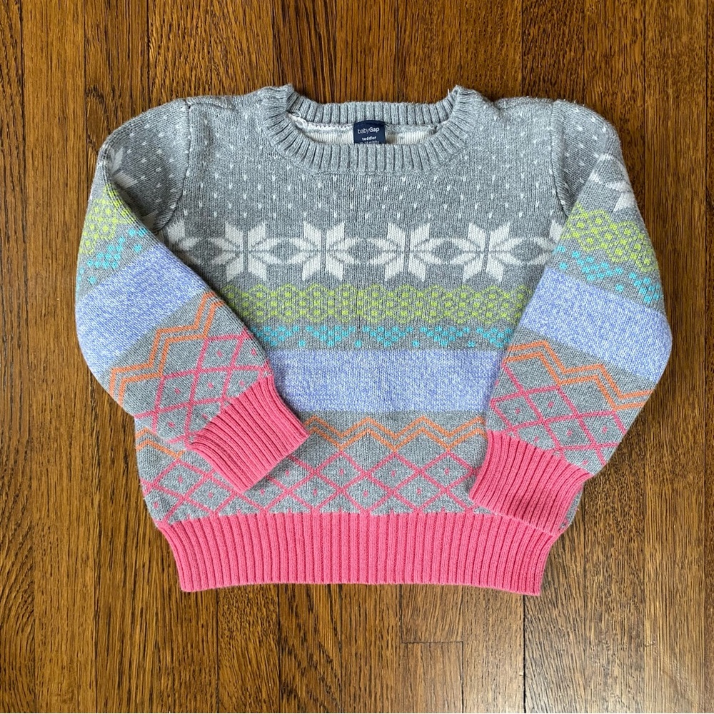 Baby GAP 18-24 Months Patterned Sweater